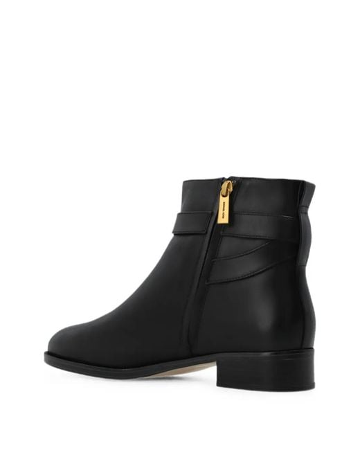 MICHAEL Michael Kors Black Rachel Buckle-Strap Ankle Boots