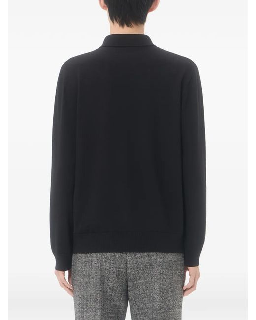 Valentino Garavani Black Polo À Col V for men