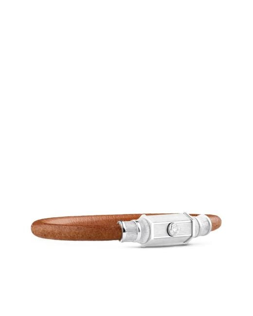 Marie Lichtenberg White Diamond Lasso Leather Bracelet
