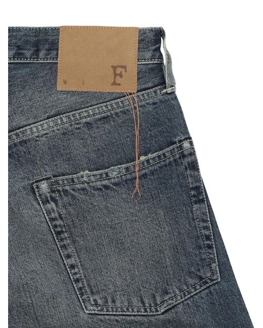 Fortela Blue Unclejohn Japan Belt-Loop Jeans for men