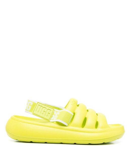 UGG Sport Yeah 40mm Slingback Sandals in Green Lyst