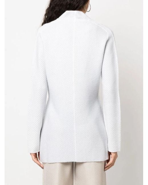 Giorgio Armani White Three Button Cardigan