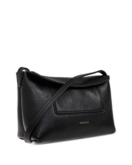 Wandler Black Mini Handbag With Adjustable Shoulder Strap