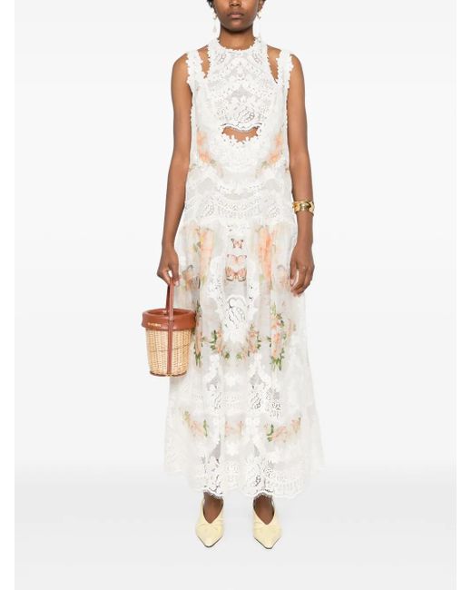 zimmermann natura lace patch mini dress Zimmermann Natura Lace Patch Mini Dress