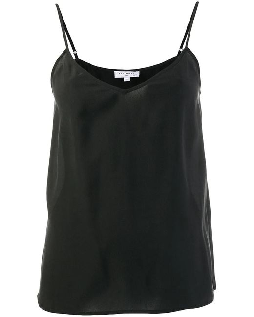 Equipment Black Layla Silk Cami