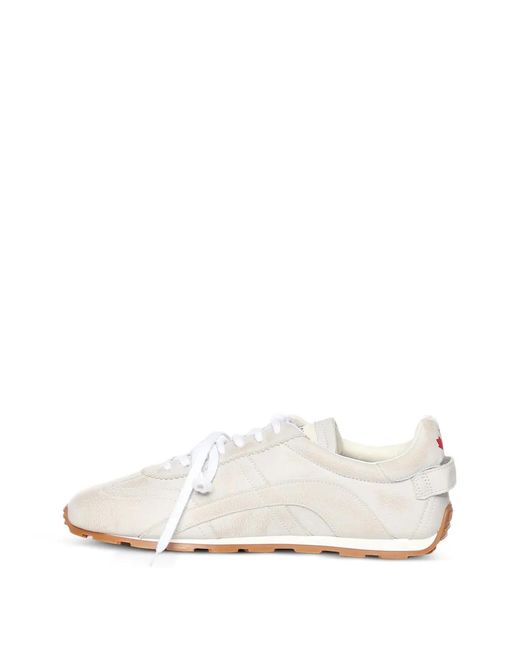 DSquared² White Logo-Print Panelled Sneakers for men