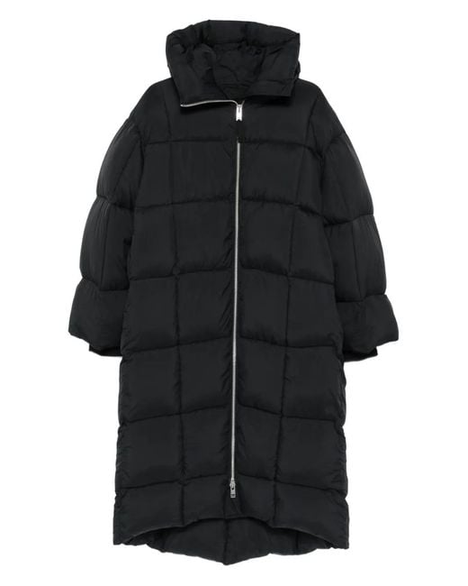 Thom Krom Black Quilted Zip-Front Coat