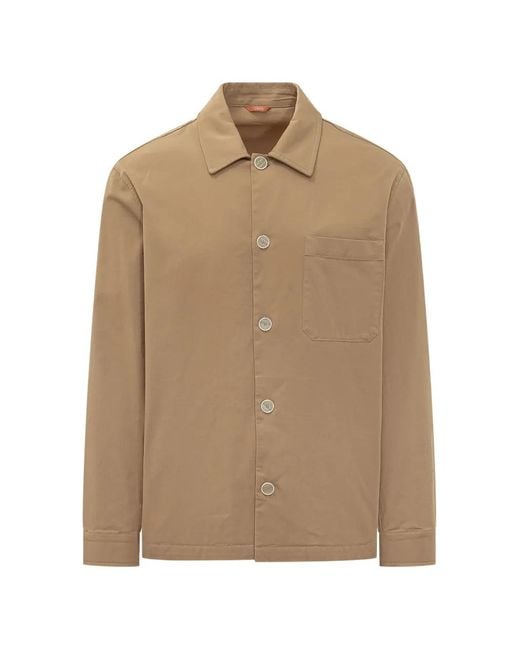 Cruna Natural Cardiff Chest-Pocket Button-Up Shirt for men