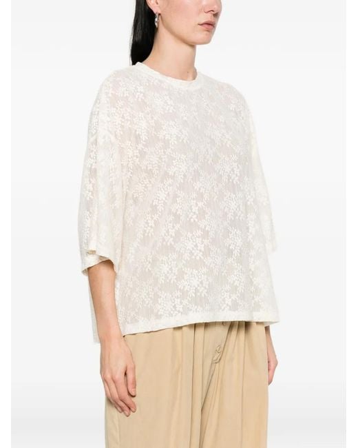 Imperial White Patterned Top