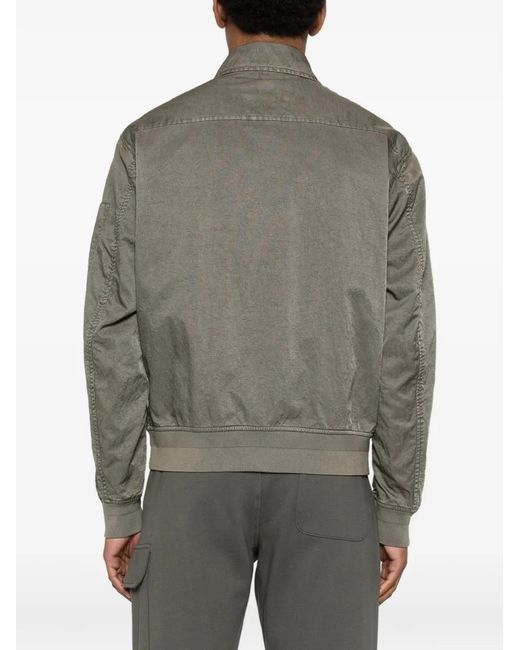 C P Company Gray Button Jacket for men