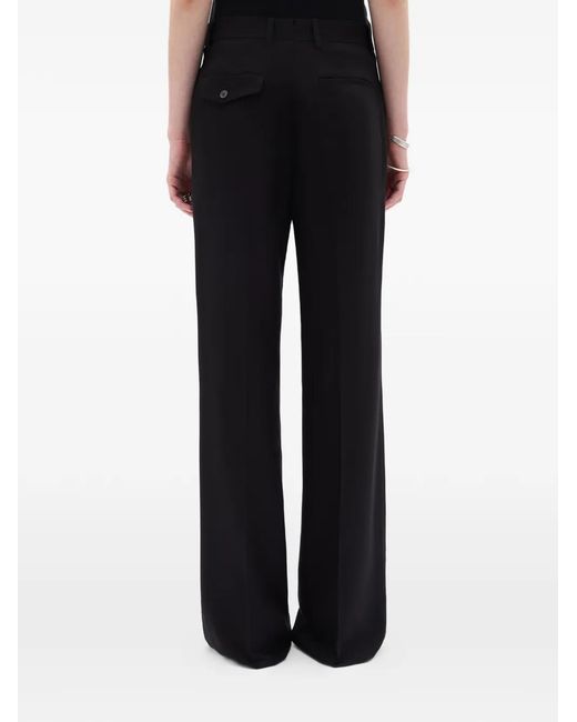 Ann Demeulemeester Black Maaike Flared-Leg Trousers