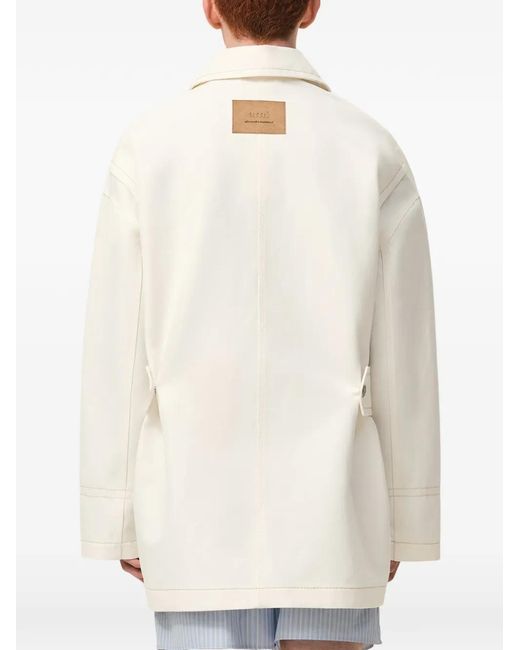 AMI White Cotton Worker Jacket