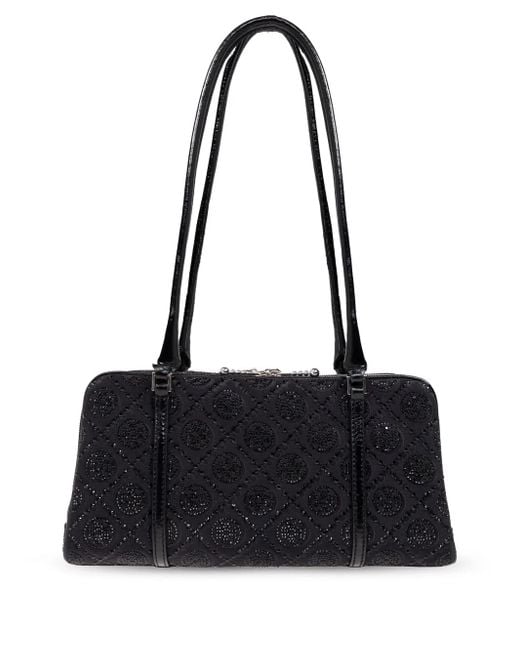 Tory Burch Black Small T Monogram Shoulder Bag