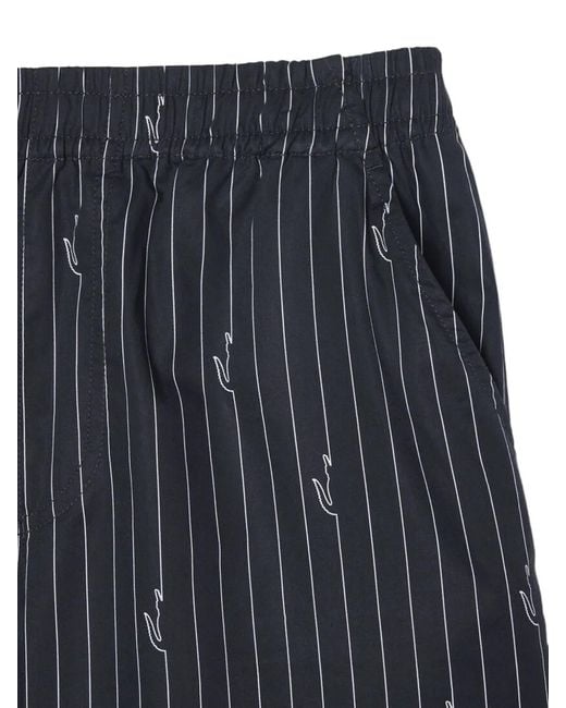 Lacoste Blue Crocodile-Print Shorts for men
