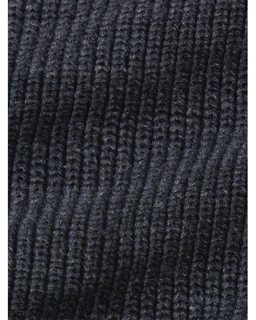 Cárdigan de algodón con cuello esmoquin RRL de hombre de color Blue