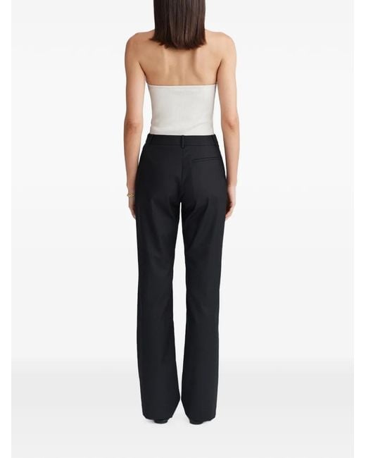 Anna Quan Black Archie Pleated Trousers