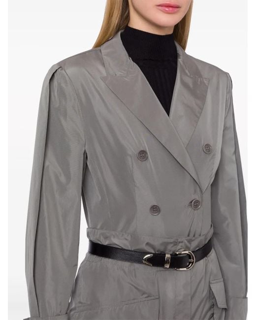 Alberta Ferretti ダブルジャケット Gray