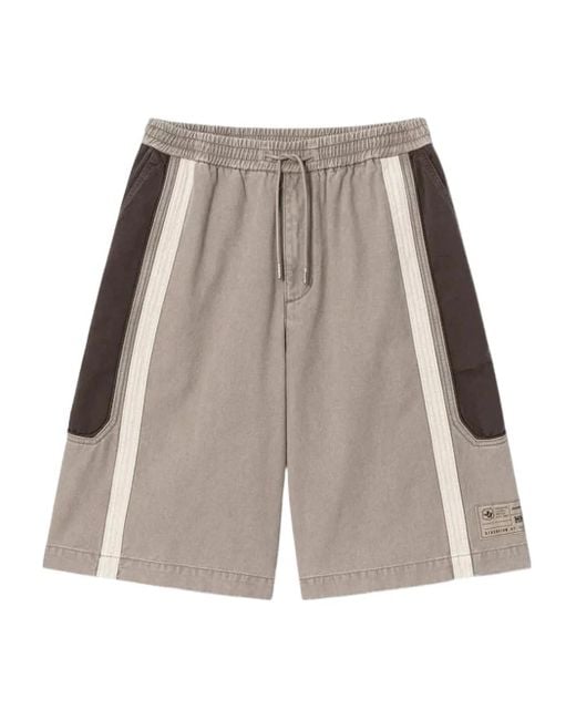 Juun.J Natural Stripe-Detail Drawstring Shorts for men