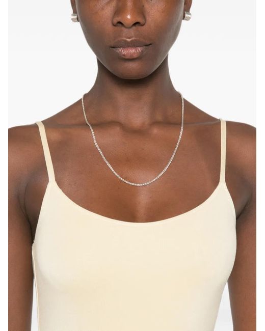 Totême White Draped Midi Dress
