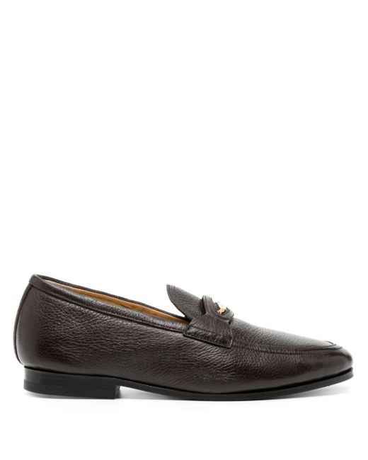 Bally Brown Pesek Leather Loafers for men