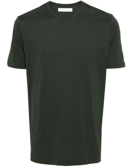 Crew-neck jersey T-shirt Cruciani de hombre de color Green