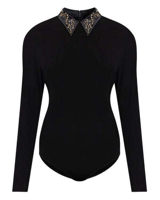 Body À Col À Ornements Versace en coloris Black