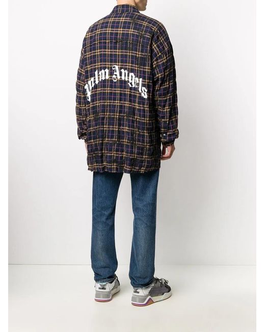 Palm Angels メンズ ブラック チェック シャツの通販はau PAY