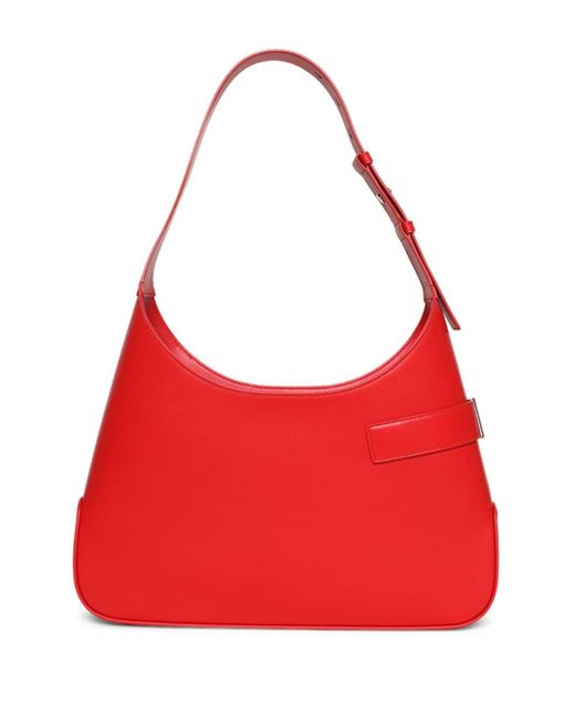 Ferragamo Red Large Hobo Leather Shoulder Bag