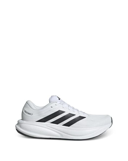 Adidas White Striped Response 2 Sneakers for men