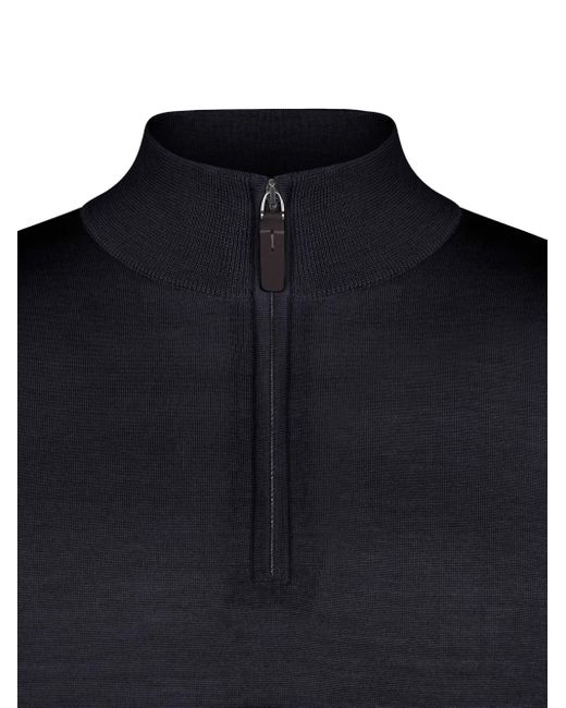 Tod's Blue Half-Zip Sweater for men