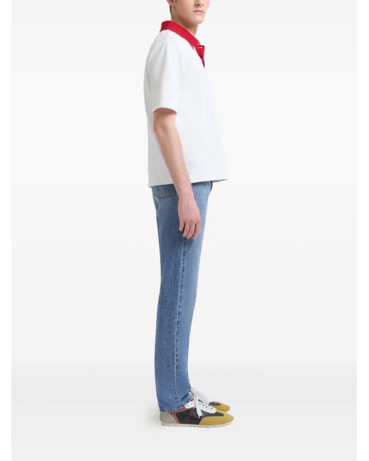 Marni Blue Washed Denim Five-Pocket Jeans for men