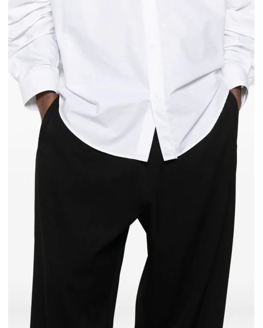 Balenciaga Black Elastic-Waist Trousers for men