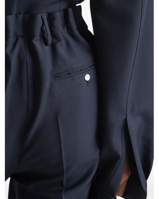Prada Geplooide Pantalon in het Blue