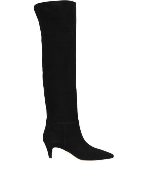 Gianvito Rossi ポインテッドトゥ ロングブーツ Black