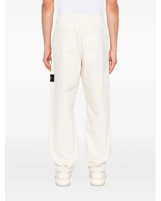 メンズ Stone Island ドローストリング パンツ White
