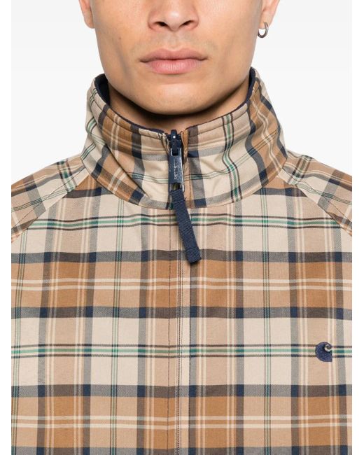 Carhartt Natural Checked Zip-Up Jacket for men