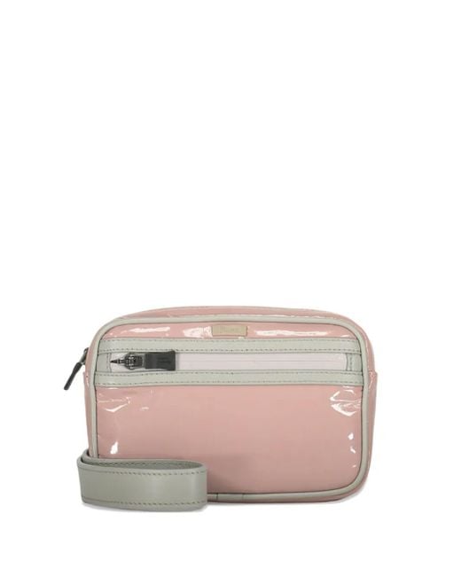 Herno Pink Logo-Patch Belt Bag
