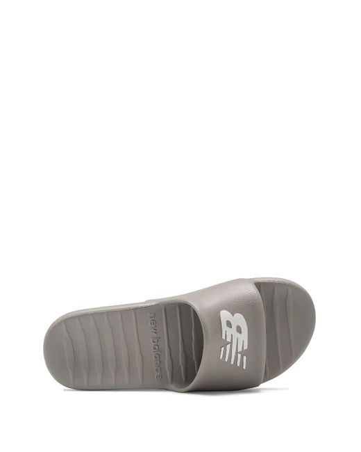 New Balance White 100 Slides for men