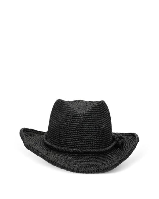 Sombrero Rodeo De Rafia IBELIV de color Black