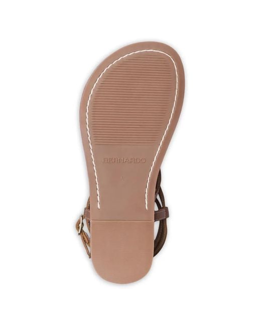 Bernardo Brown Mallorie Crisscross Ankle-Strap Sandals