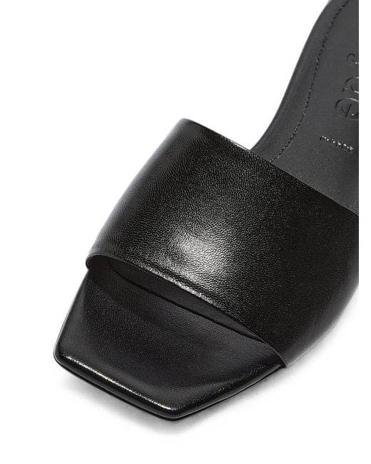 Aeyde White Anna Square-Toe Slides