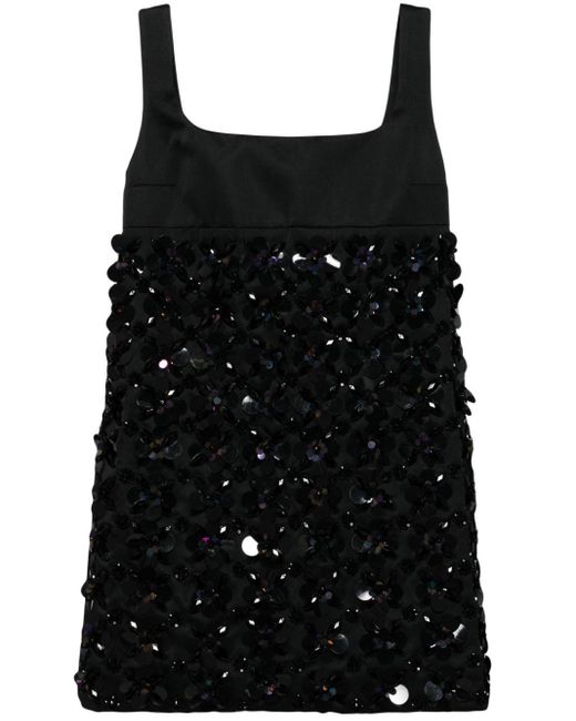 Des Phemmes Black A-Line Mini Dress