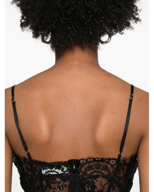Zimmermann Black Lace Teddy Bodysuit