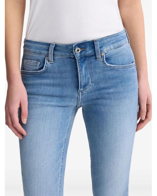 Liu Jo Blue Light Denim Jean Pants Camal Trumpet