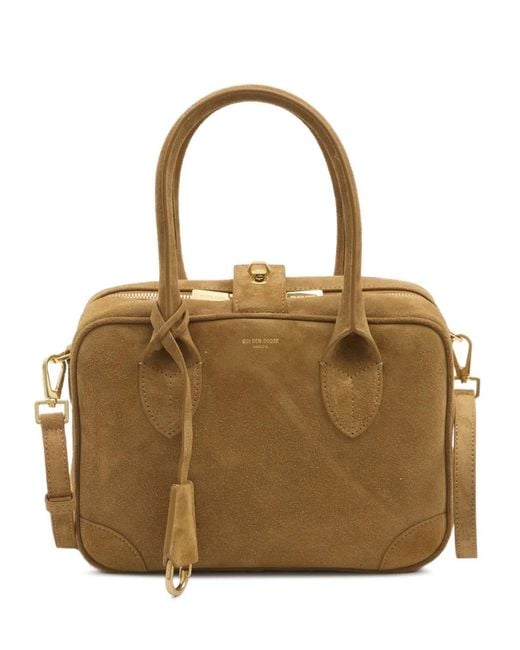 Golden Goose Deluxe Brand Metallic "Vita" Bag Suede Body Nappa Braided Accessories With Anti