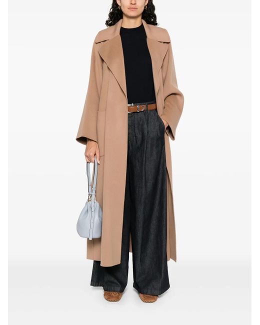Max Mara Natural Virgin-wool Coat