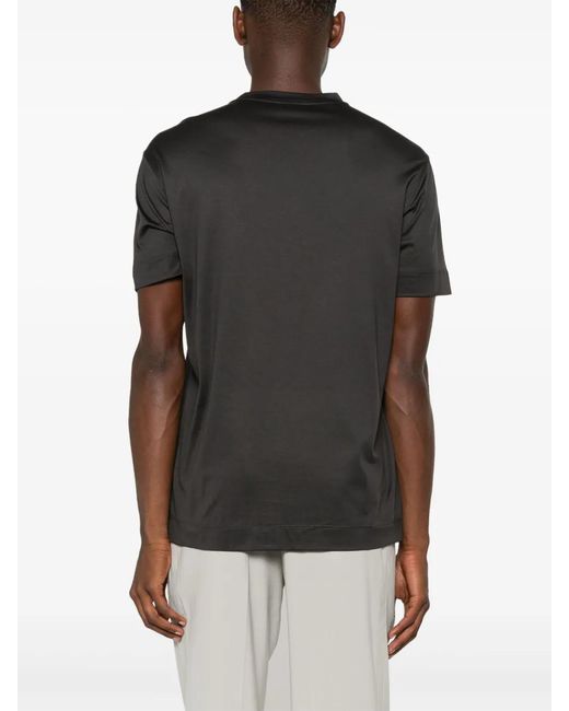 Emporio Armani Black Asv Ea Jersey T-Shirt for men