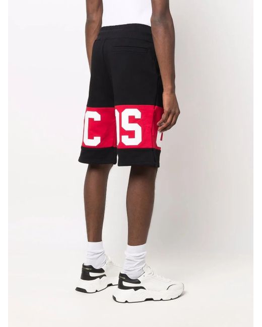 Gcds Red Logo Track Shorts for men