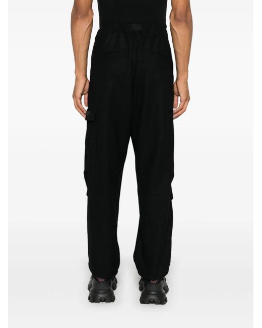 Y-3 Black Flannel Cargo Trousers