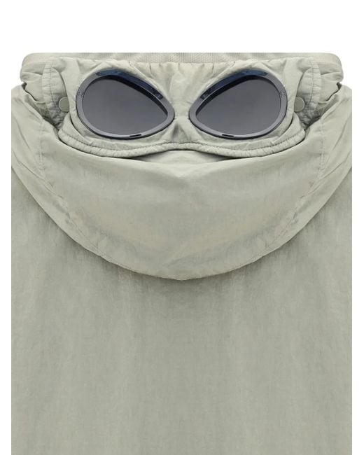 C P Company Gray Chrome-R Goggle-Detail Pocket Jacket for men